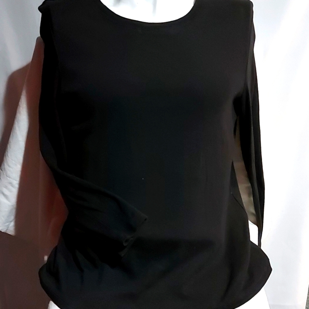 Gap ladies XXL long sleeve black pull over top
